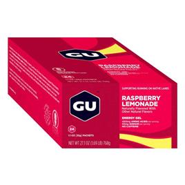 Gu Raspberry Lemonade Energy Gels Box 24 Units Transparente