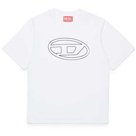 Diesel Kids J01788 Short Sleeve T-shirt Branco 4 Years