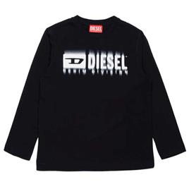 Diesel Kids J02032 Short Sleeve T-shirt Preto 16 Years