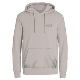 Jack & Jones Corp Logo Hoodie Beige M Homem