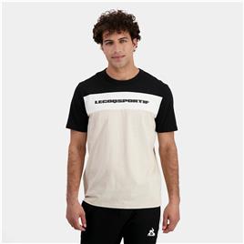 Le Coq Sportif Contemporain N°2 Short Sleeve T-shirt Beige S Homem