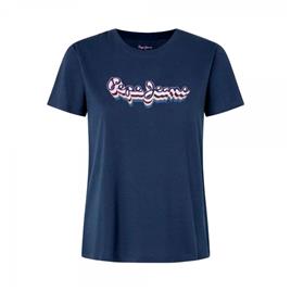 Pepe Jeans Enara Short Sleeve T-shirt Azul L Mulher