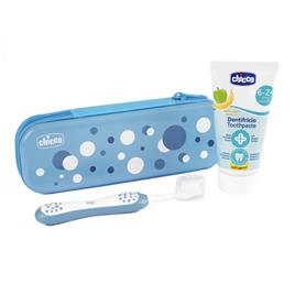 Conjunto de Higiene Oral 6M+ Azul Chicco