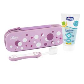 Conjunto de Higiene Oral 6M+ Lilás Chicco