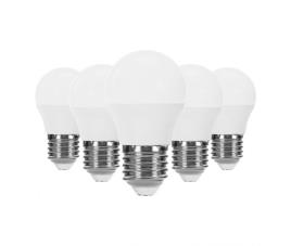 Pack de 5 lâmpadas led esféricas primer leader