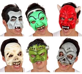 Máscara de Halloween em 6 modelos variados