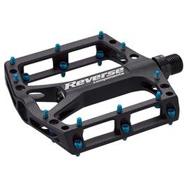 Reverse Components Black One Pedals Prateado