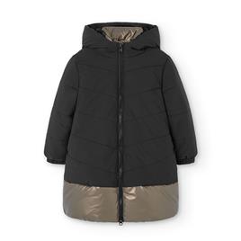 Boboli Technical Fabric Combined Coat Preto 5 Years