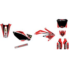 Why Stickers Honda Crf250r 2004-2009 Replica Wyss Graphic Kit Vermelho