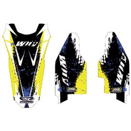 Why Stickers Suzuki Rm-z450 2007 Rear Fender Graphics Kit Amarelo,Preto