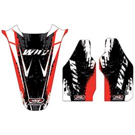 Why Stickers Honda Crf450r 2005-2008 Rear Fender Graphics Kit Vermelho