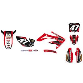 Why Stickers Honda Crf250r 2004-2009 Replica Jk Mx Graphic Kit Vermelho