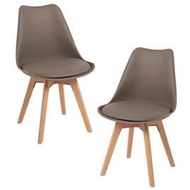 Presentes Miguel - Pack 2 Cadeiras Synk Basic - Taupe