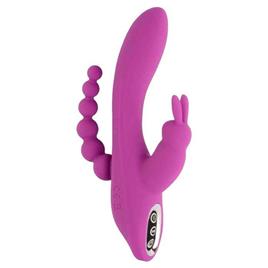 Vscnovelty Triple Pleasure Vibrator Rosa