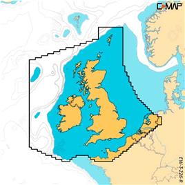 C-map United Kingdom And Ireland Reveal Card Amarelo