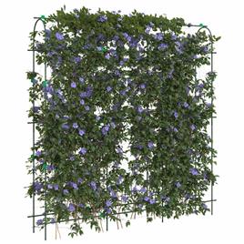 vidaXL Treliças jardim p/ plantas trepadeiras 2 pcs estrutura em U aço