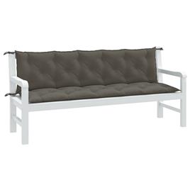 vidaXL Almofadões banco jardim 2pcs 180x50x7cm mesclado tecido