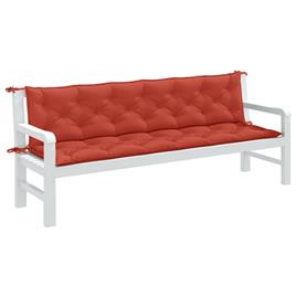 vidaXL Almofadões p/ banco jardim 2pcs 200x50x7 cm mesclado tecido