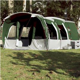 vidaXL Tenda familiar túnel para 8 pessoas impermeável verde