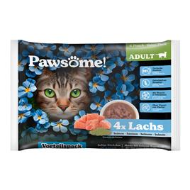 Pawsome Adult Cat 4 x 85 g - Salmão