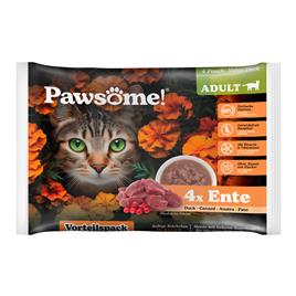 Pawsome Adult Cat 8 x 85 g - Pack económico - Pato