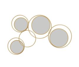 Decoração de parede metal e vidro homcom, casa - decoração
