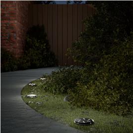 vidaXL Luzes solares para exterior com espigões 12 pcs branco quente