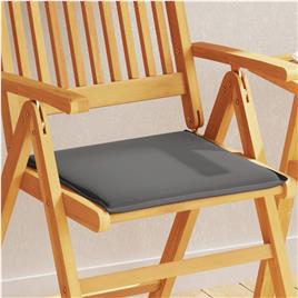 vidaXL Almofadas de assento de jardim 4 pcs 45x45x2 cm antracite