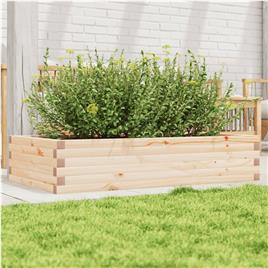 vidaXL Vaso/floreira de jardim 110x60x23 cm madeira de pinho maciça