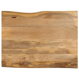 vidaXL Tampo de mesa c/ borda viva 100x80x2,5 cm mangueira maciça