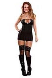 KEYHOLE CHEMISE & G-STRING NEGRO S/M