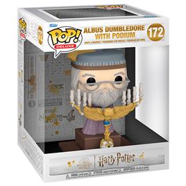 Funko Pop Deluxe Harry Potter And The Prisioner Of Azkaban Dumbledore With Podium Transparente