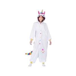 Viving Costumes Unicorn Kigurumi Costume With Hood And Tail Men  S-M