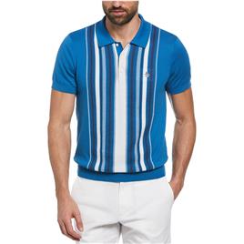 Original Penguin Cash Like Vertical Stripe Short Sleeve Polo  XL Homem