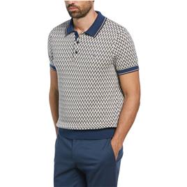 Original Penguin Ao Jacquard Short Sleeve Polo  L Homem