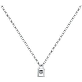 Le Petite Story Padlock Necklace Prateado  Homem