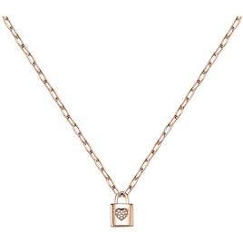 Le Petite Story Padlock Rg Necklace Dourado  Homem