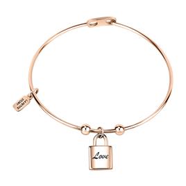 Le Petite Story Bang Padlock Love Bracelet Dourado  Homem