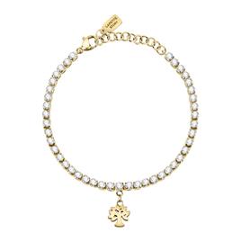 Le Petite Story Tennis Family Steel Crys Bracelet Dourado  Homem