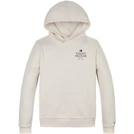 Tommy Hilfiger Kids Logo Puff Print Hoodie Beige 12 Years Rapaz