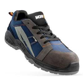Workfit Buffalo S1p Src Safety Shoes Castanho,Azul,Cinzento EU 42