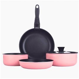 Amercook Easy Click Cookware Set 8 Pieces Rosa