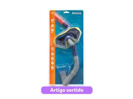 Máscara Natação Bestway Com Tubo Crusader Cores Sortidas
