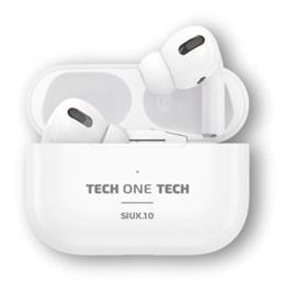 Tech One Tech SIUX.10 TEC1410 Fones de ouvido Bluetooth/ com estojo de carregamento/ Autonomia 5h/ Branco