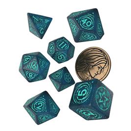 Q Workshop The Witcher Dice Set Yennefer Sorceress Supreme 7 Units Board Game Azul