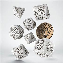 Q Workshop The Witcher Dice Set Geralt The White Wolf 7 Units Board Game