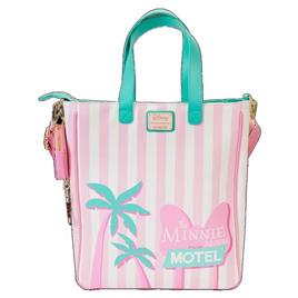 Loungefly Mininie Mouse Vacation Style Tote Bag Rosa