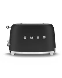 SMEG TORRADEIRA 950W SERIE ANNI 50 DUAS TOSTAS PRETA MATE