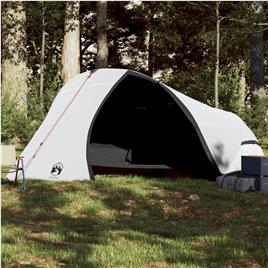 vidaXL Tenda de campismo cúpula p/ 4 pessoas opaca impermeável branco