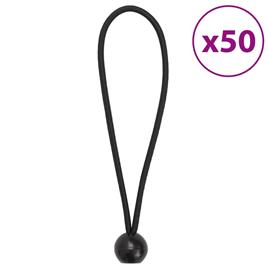 vidaXL Cordas elásticas com bolas 50 pcs 21 x 0,5 cm
